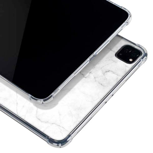 White Marble iPad Pro 11in (2024) Clear Case